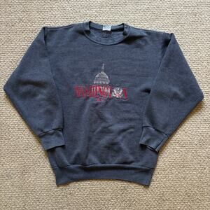 vintage 90s washington DC crewneck medium made in USA American Knitwear